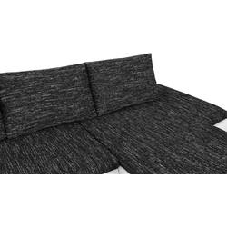 Canapea de colt Inspira Furniture Acra Right Soft 17/Berlin 02 (White/Dark Grey) Thumb