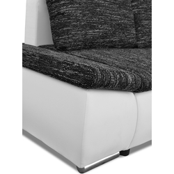 Canapea de colt Inspira Furniture Acra Right Soft 17/Berlin 02 (White/Dark Grey) Thumb
