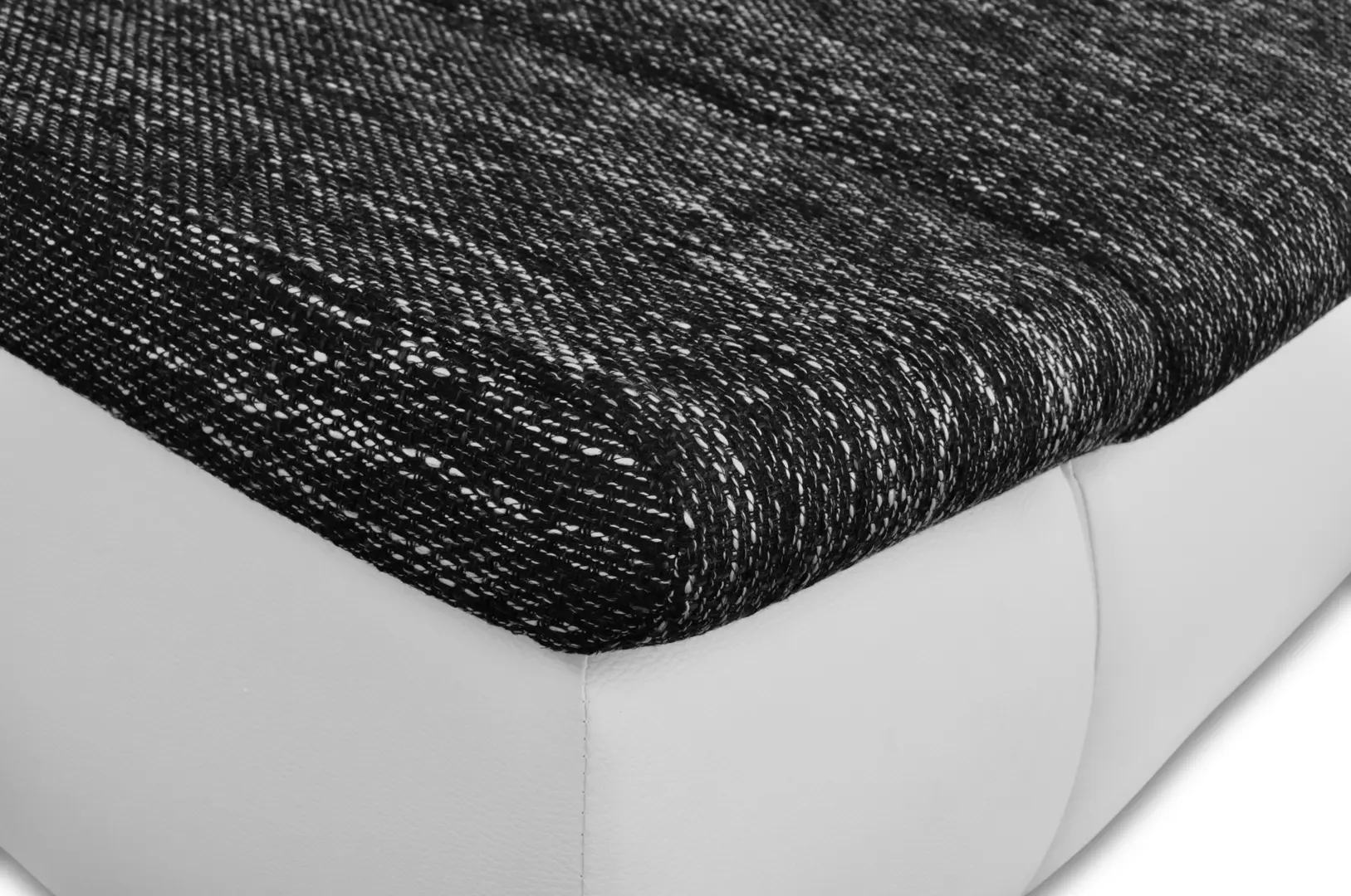 Canapea de colt Inspira Furniture Acra Right Soft 17/Berlin 02 (White/Dark Grey)