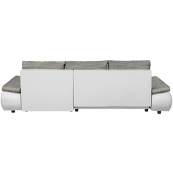 Canapea de colt Inspira Furniture Acra Right Soft 17/Lawa 05 (White/Dark Grey) Thumb