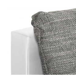 Canapea de colt Inspira Furniture Acra Right Soft 17/Lawa 05 (White/Dark Grey) Thumb