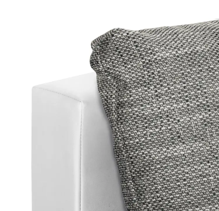Canapea de colt Inspira Furniture Acra Right Soft 17/Lawa 05 (White/Dark Grey)