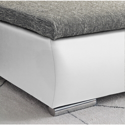 Canapea de colt Inspira Furniture Acra Right Soft 17/Lawa 05 (White/Dark Grey) Thumb