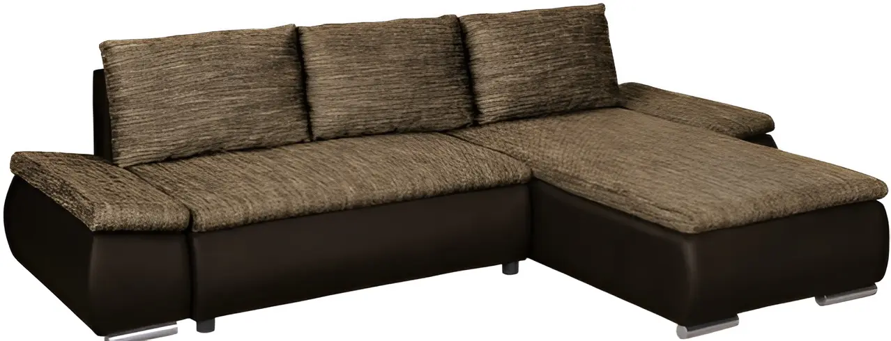 Canapea de colt Inspira Furniture Acra Right Soft 66/Lawa 02 (Brown)