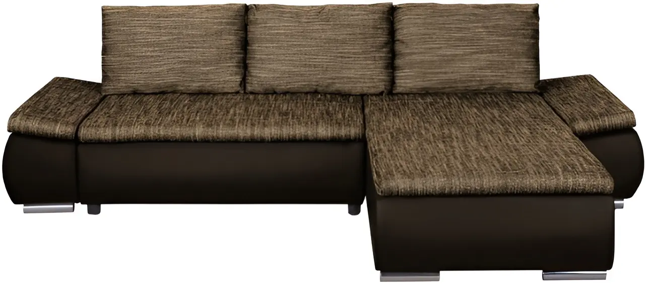 Canapea de colt Inspira Furniture Acra Right Soft 66/Lawa 02 (Brown)