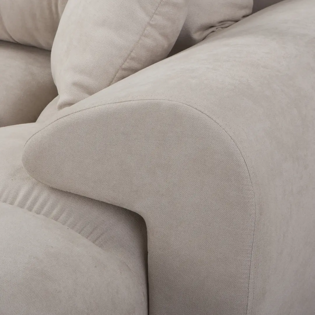 Canapea de colt Inspira Furniture Azzuro Bis Enjoy 01 (Beige)