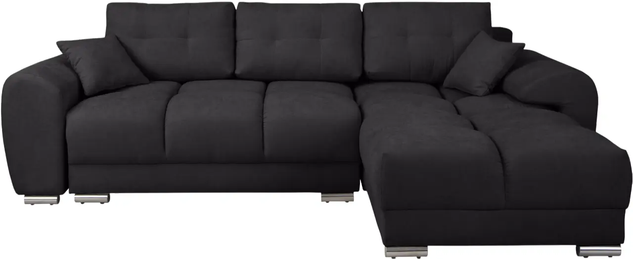 Canapea de colt Inspira Furniture Azzuro Bis Enjoy 25 (Black)