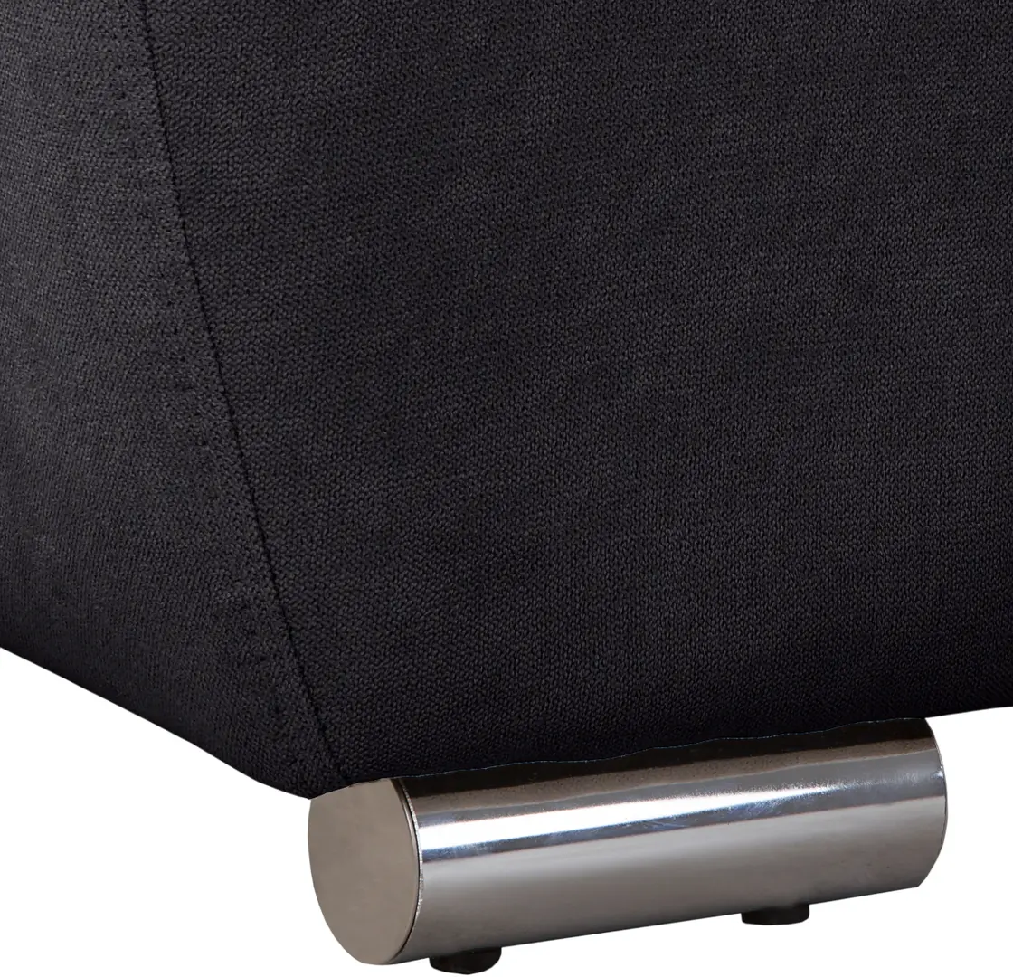 Canapea de colt Inspira Furniture Azzuro Bis Enjoy 25 (Black)