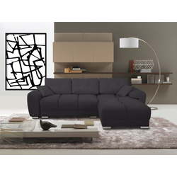 Canapea de colt Inspira Furniture Azzuro Bis Enjoy 25 (Black)