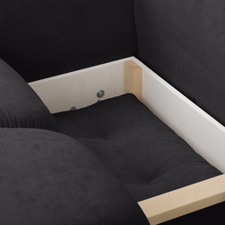 Canapea de colt Inspira Furniture Azzuro Bis Enjoy 25 (Black) Thumb