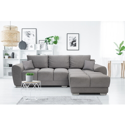 Canapea de colt Inspira Furniture Azzuro Enjoy New 21 (Grey)