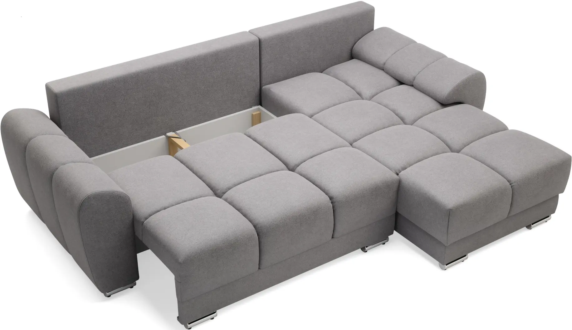 Canapea de colt Inspira Furniture Azzuro Enjoy New 21 (Grey)