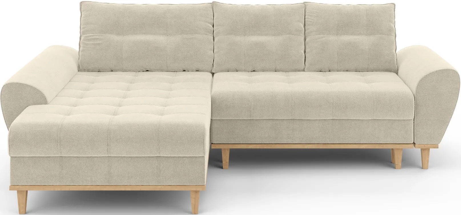 Диван угловой Inspira Furniture Baltico Left Curio 09 (Cream)