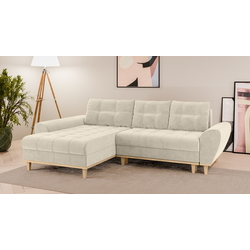 Canapea de colt Inspira Furniture Baltico Left Curio 09 (Cream)