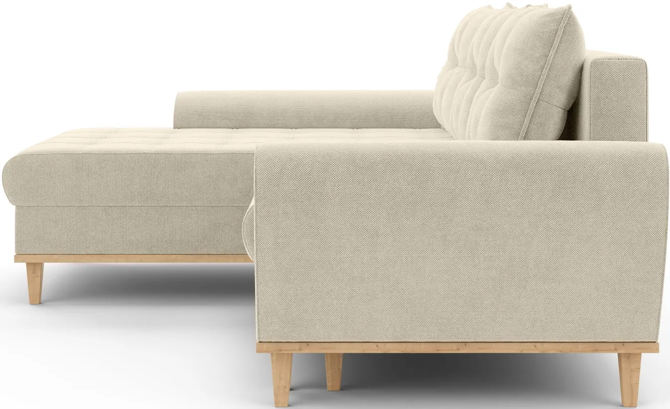 Диван угловой Inspira Furniture Baltico Left Curio 09 (Cream)