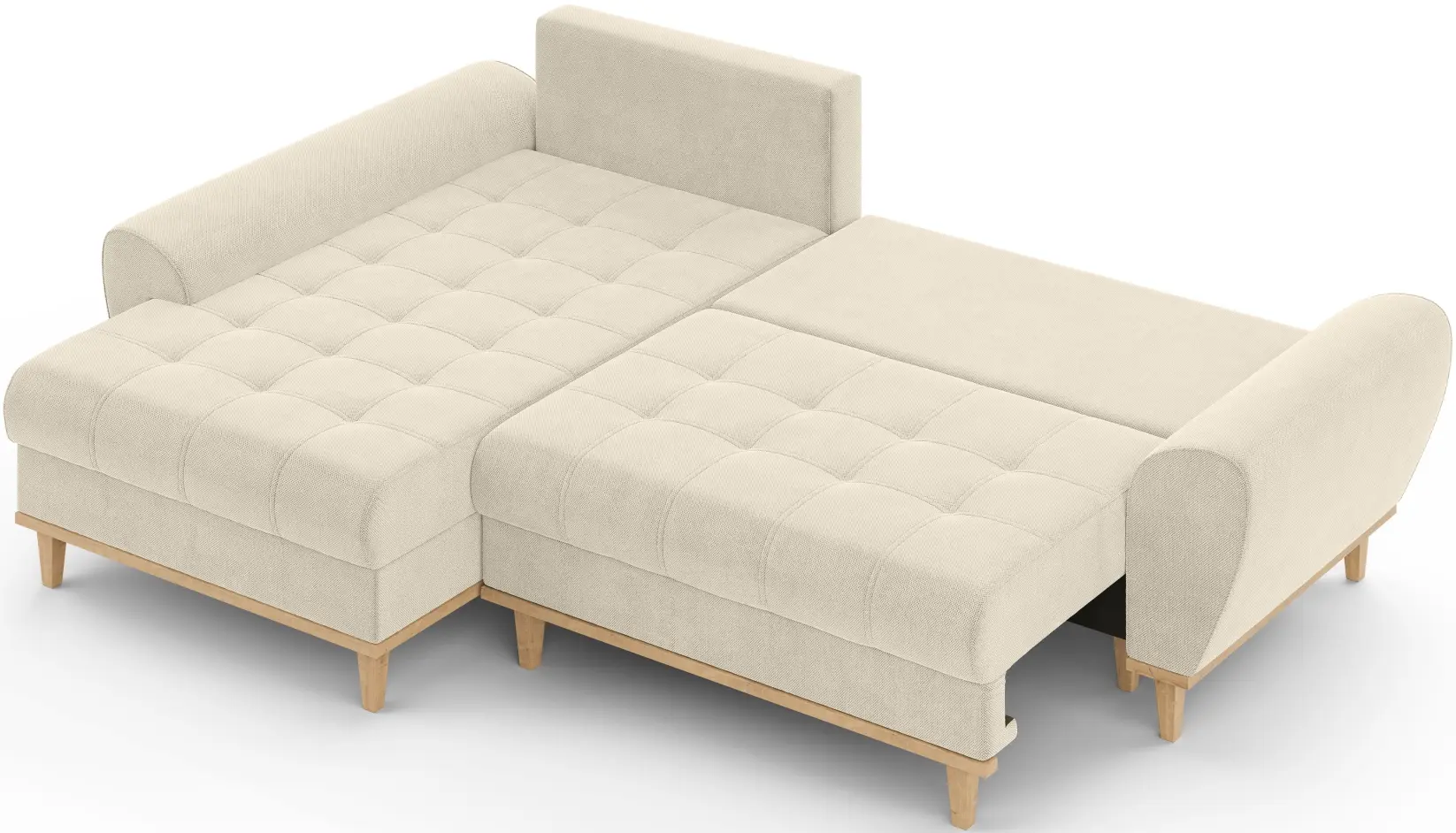 Диван угловой Inspira Furniture Baltico Left Curio 09 (Cream)