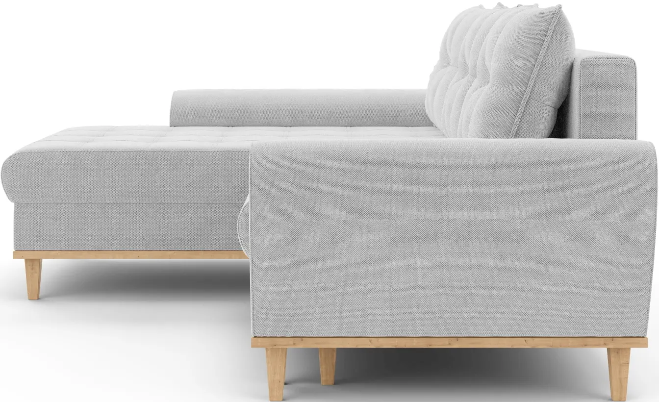 Canapea de colt Inspira Furniture Baltico Left Curio 80 (Grey)