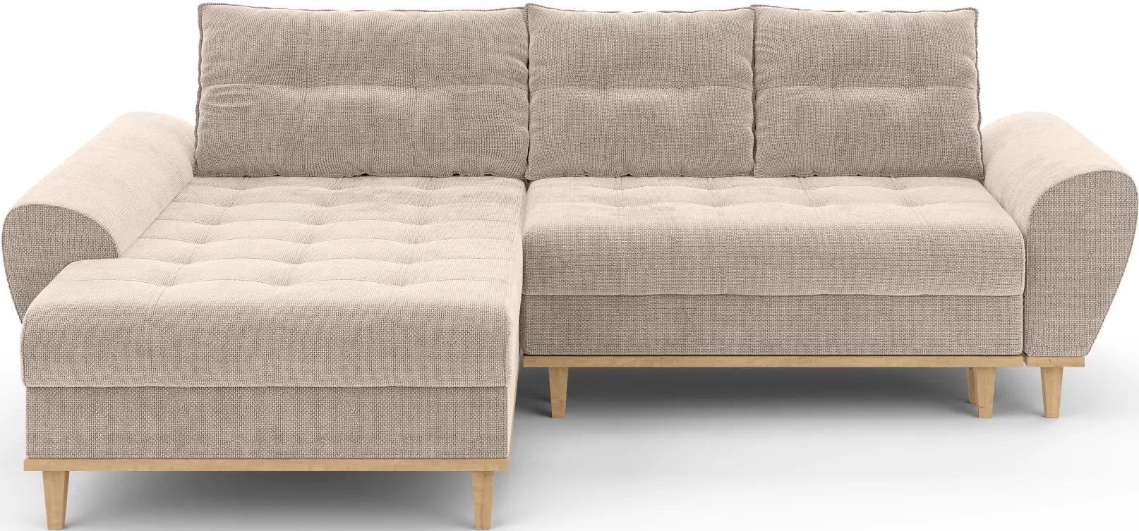 Canapea de colt Inspira Furniture Baltico Left Flow 02 (Beige)