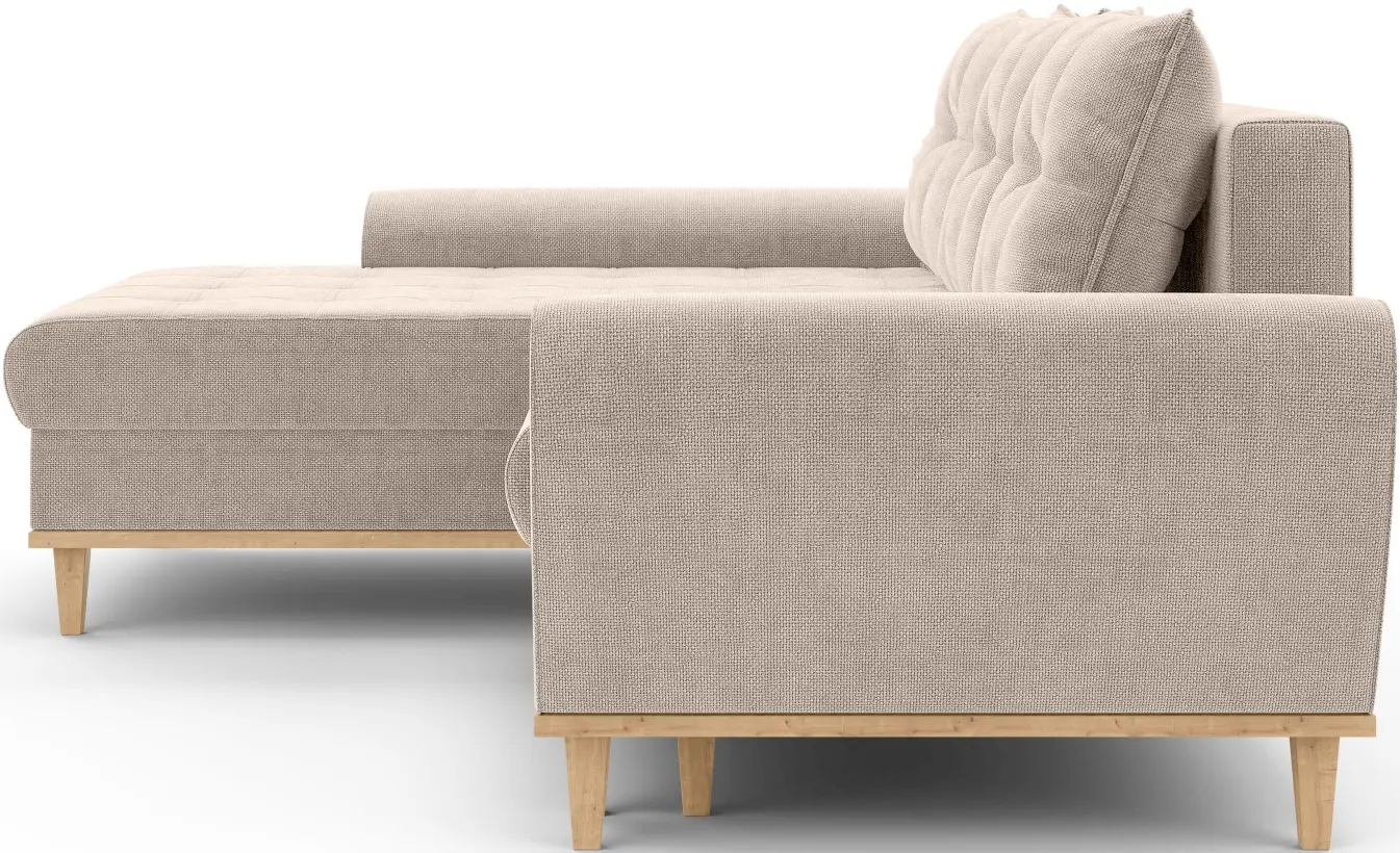 Canapea de colt Inspira Furniture Baltico Left Flow 02 (Beige)