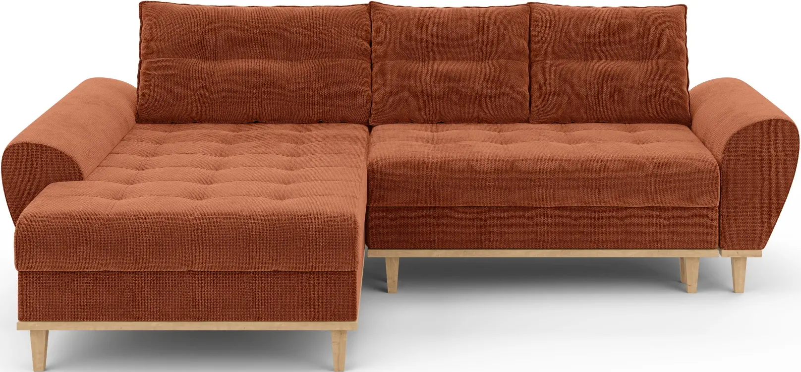 Canapea de colt Inspira Furniture Baltico Left Flow 09 (Terracota)