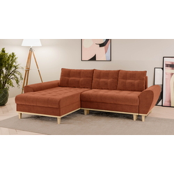 Canapea de colt Inspira Furniture Baltico Left Flow 09 (Terracota)