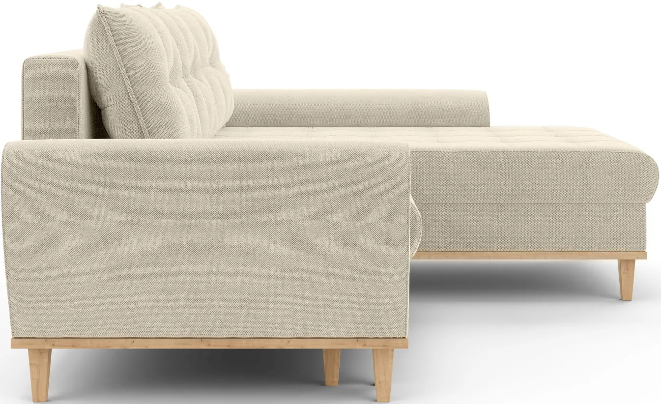 Диван угловой Inspira Furniture Baltico Right Curio 09 (Cream)