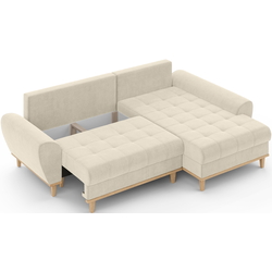 Диван угловой Inspira Furniture Baltico Right Curio 09 (Cream) Thumb