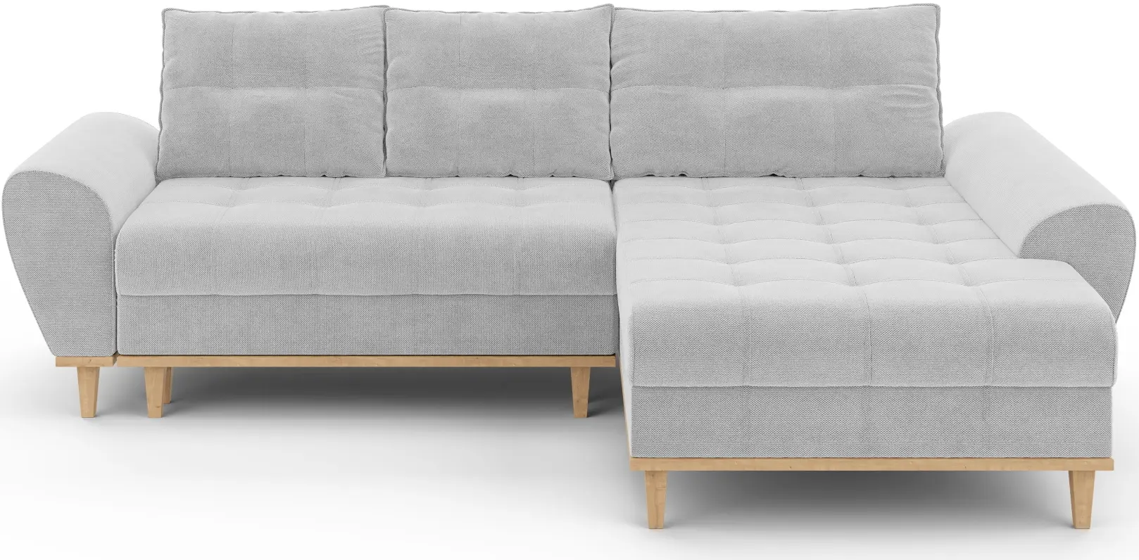 Canapea de colt Inspira Furniture Baltico Right Curio 80 (Grey)