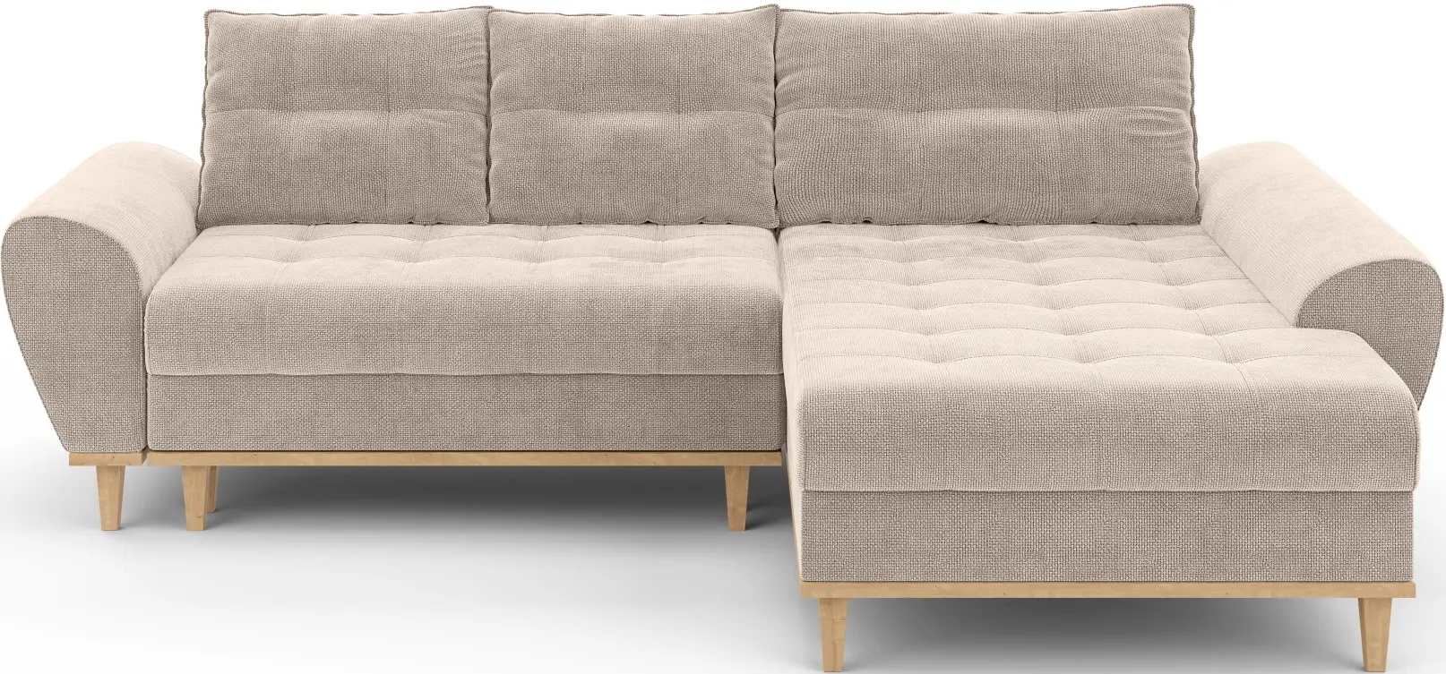 Canapea de colt Inspira Furniture Baltico Right Flow 02 (Beige)