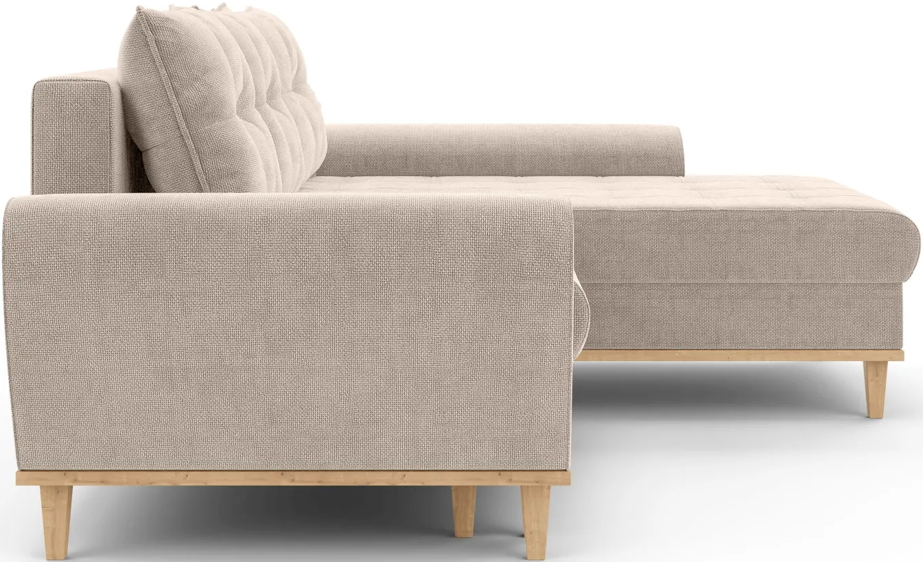 Canapea de colt Inspira Furniture Baltico Right Flow 02 (Beige)