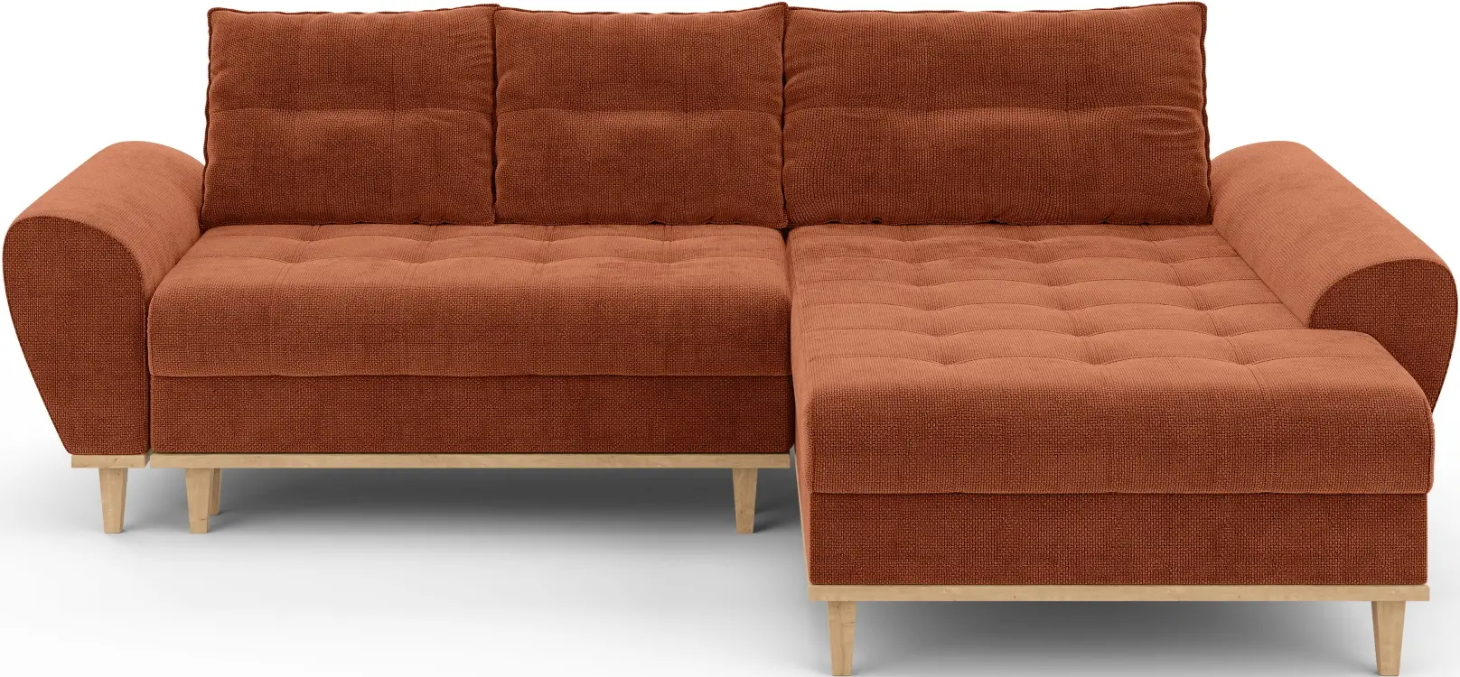 Диван угловой Inspira Furniture Baltico Right Flow 09 (Terracota)