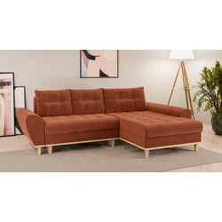 Canapea de colt Inspira Furniture Baltico Right Flow 09 (Terracota)