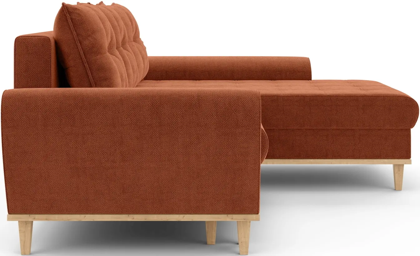 Диван угловой Inspira Furniture Baltico Right Flow 09 (Terracota)