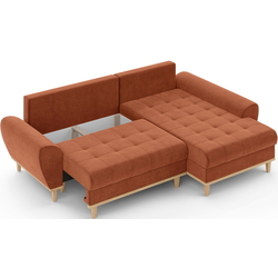 Диван угловой Inspira Furniture Baltico Right Flow 09 (Terracota) Thumb