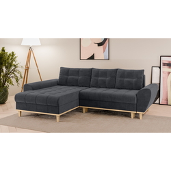 Canapea de colt Inspira Furniture Baltico SF Left Enjoy New 24 (Graphite)