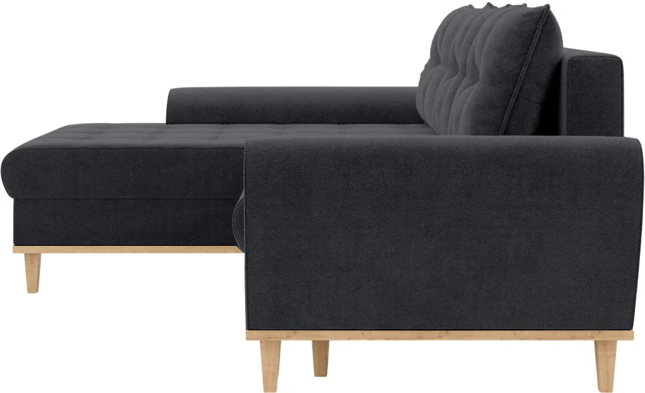 Canapea de colt Inspira Furniture Baltico SF Left Enjoy New 24 (Graphite)