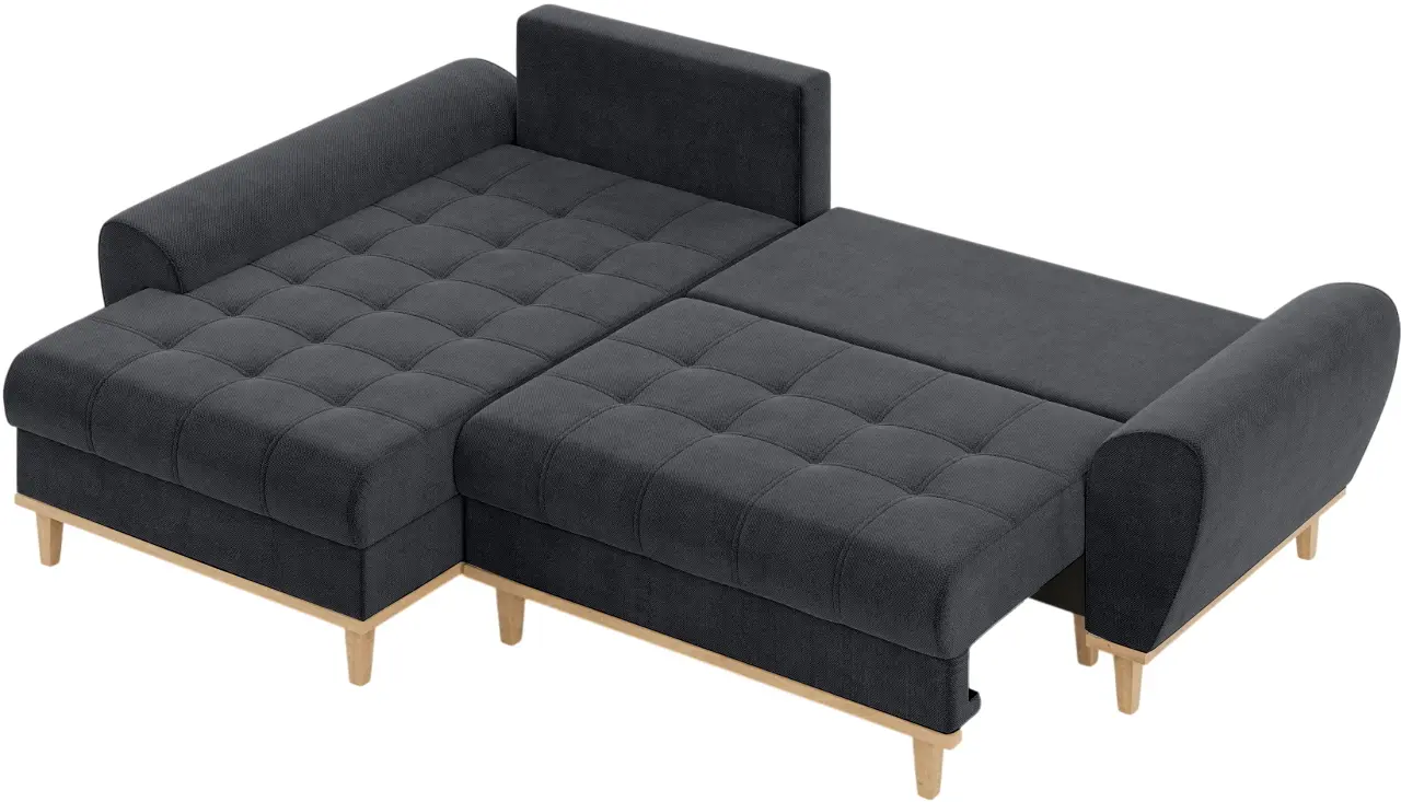 Canapea de colt Inspira Furniture Baltico SF Left Enjoy New 24 (Graphite)