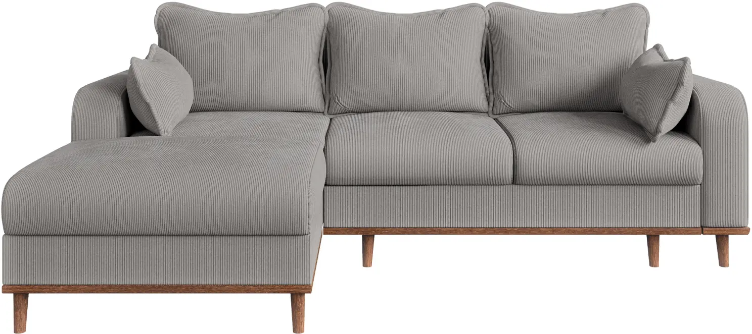 Диван угловой Inspira Furniture Beata SF Left Fjord 08 (Grey)