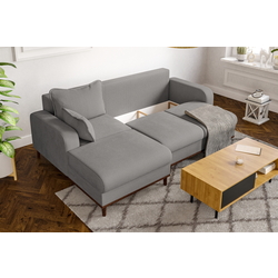 Диван угловой Inspira Furniture Beata SF Left Fjord 08 (Grey) Thumb