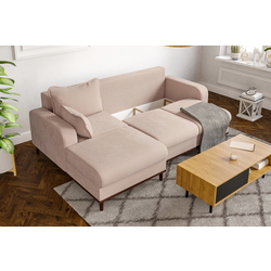 Canapea de colt Inspira Furniture Beata SF Left Fjord 23 (Beige) Thumb