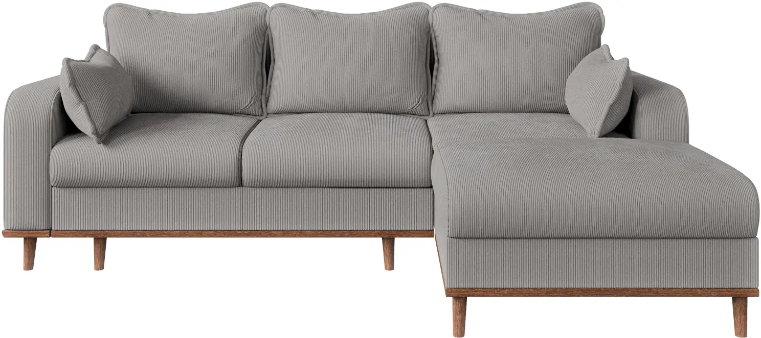 Canapea de colt Inspira Furniture Beata SF Right Fjord 08 (Grey)