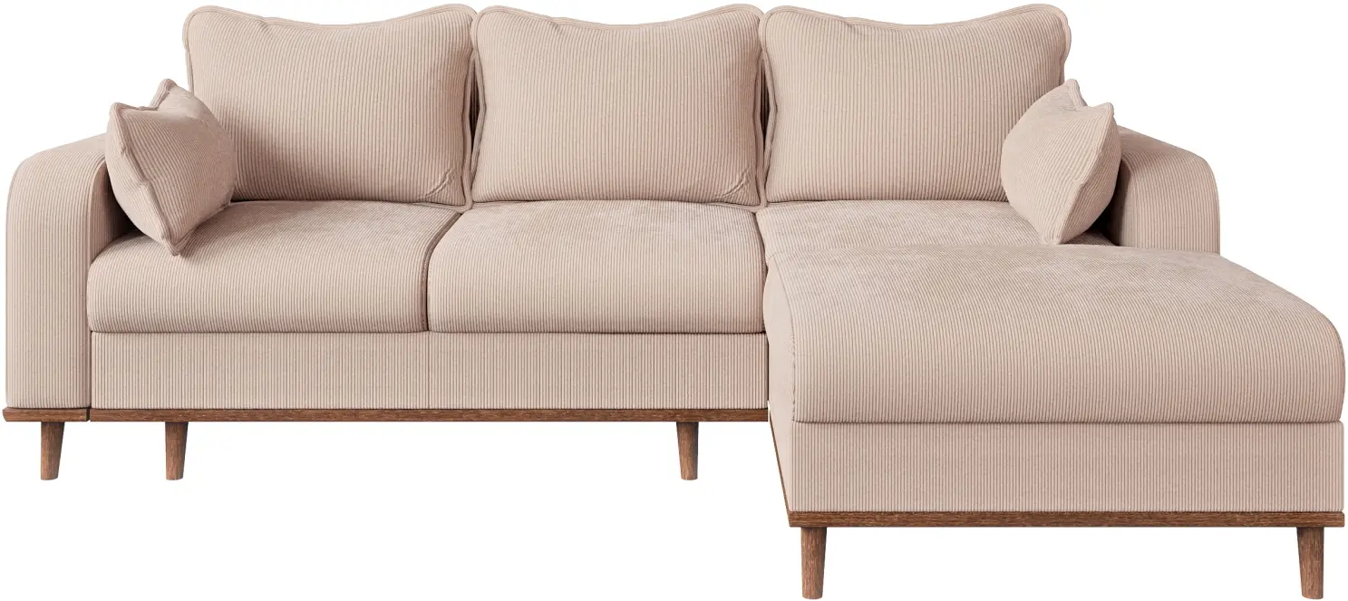 Canapea de colt Inspira Furniture Beata SF Right Fjord 23 (Beige)