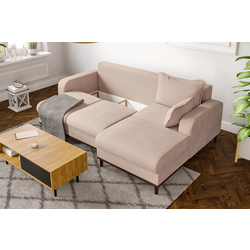 Canapea de colt Inspira Furniture Beata SF Right Fjord 23 (Beige) Thumb