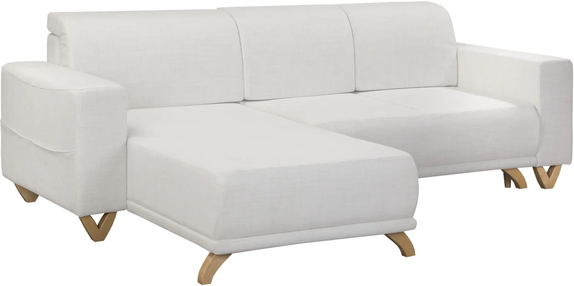 Canapea de colt Inspira Furniture Bella SF Cablo 01 (White)