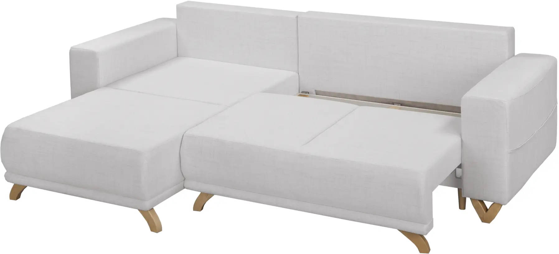 Canapea de colt Inspira Furniture Bella SF Cablo 01 (White)