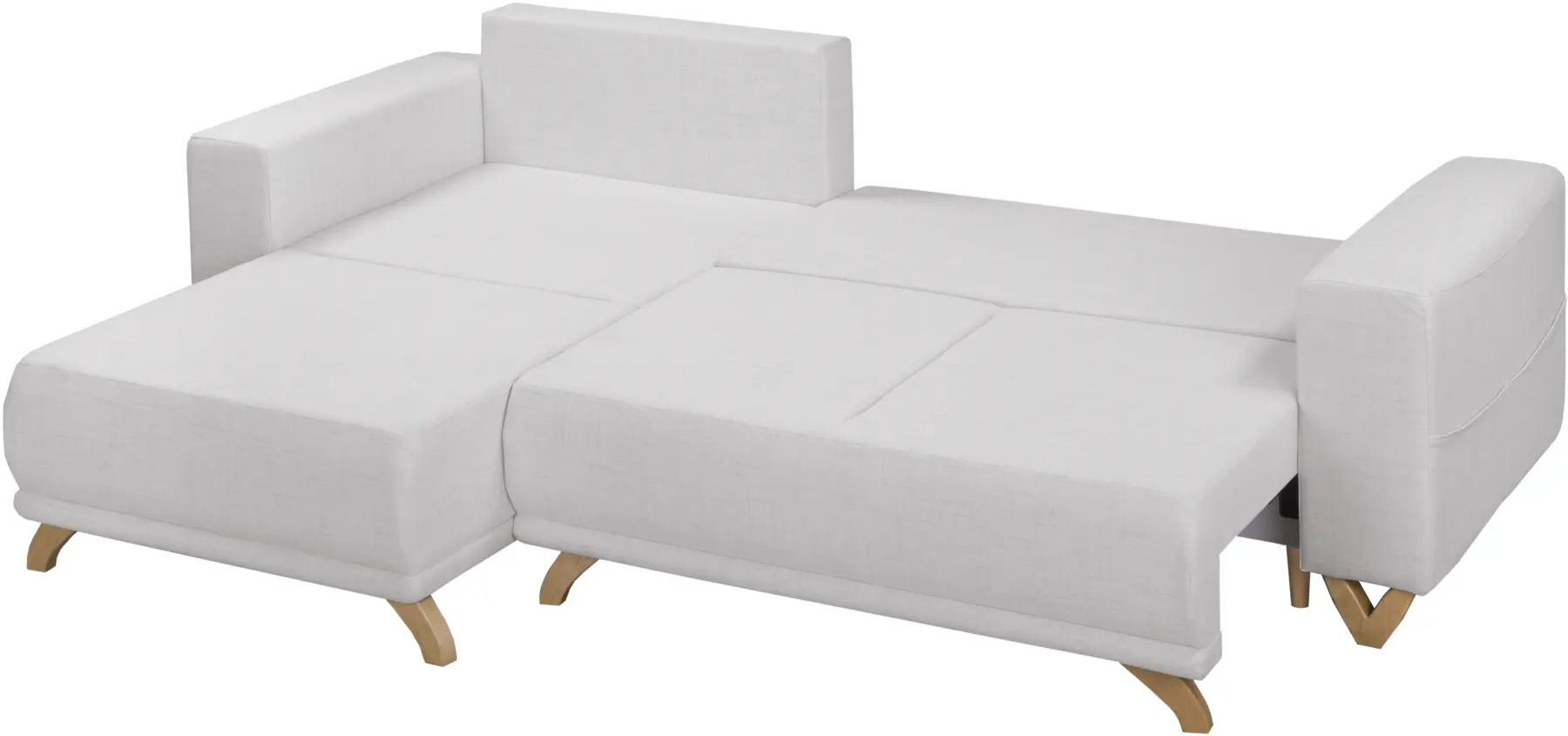 Canapea de colt Inspira Furniture Bella SF Cablo 01 (White)