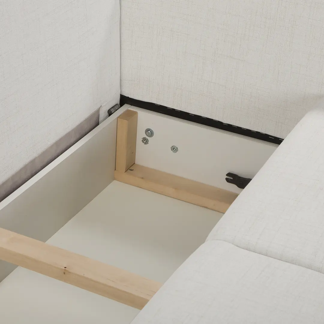 Canapea de colt Inspira Furniture Bella SF Cablo 01 (White)