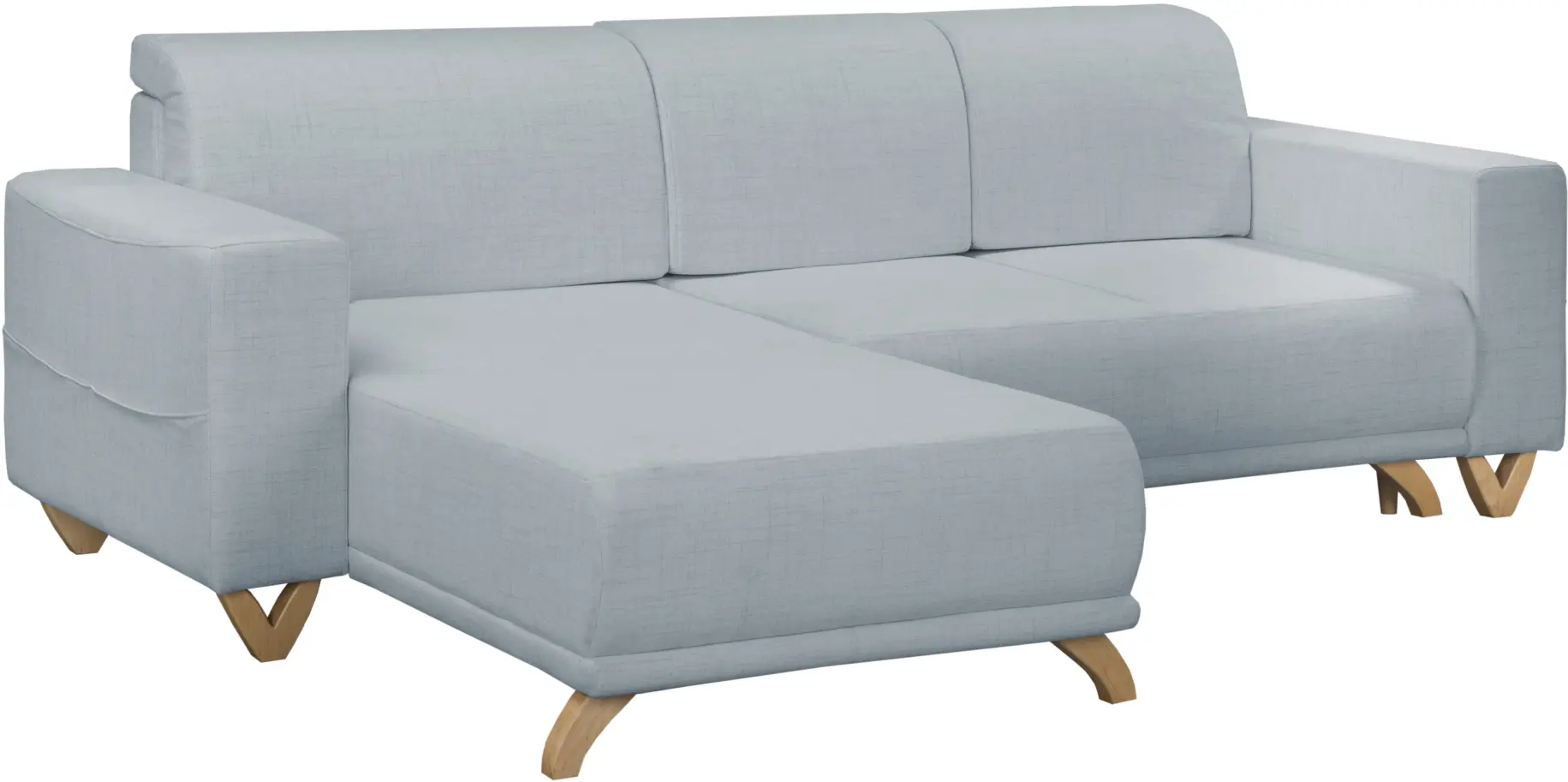 Диван угловой Inspira Furniture Bella SF Cablo 10 (Blue Grey)