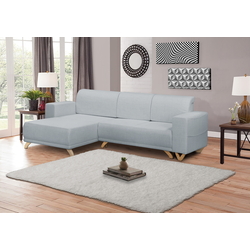 Canapea de colt Inspira Furniture Bella SF Cablo 10 (Blue Grey)