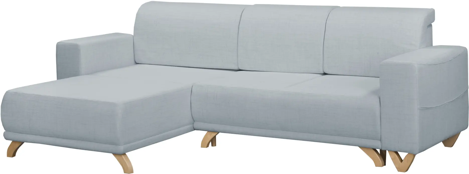 Диван угловой Inspira Furniture Bella SF Cablo 10 (Blue Grey)
